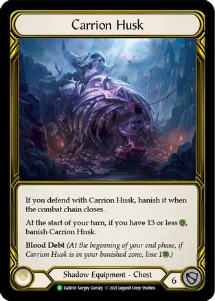 Carrion Husk (Golden) - FAB018 (FAB018) - Flesh and Blood: Promo Cards