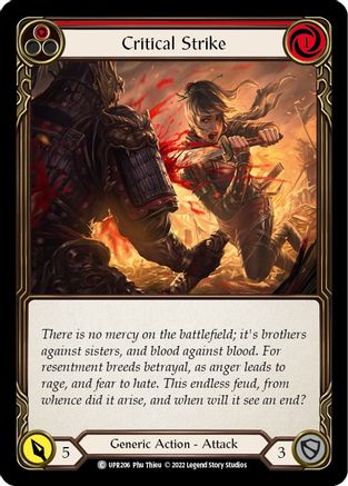 Critical Strike (Red) (UPR206) Rainbow Foil - Uprising