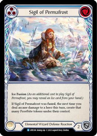 Sigil of Permafrost (Blue) (UPR108) Rainbow Foil - Uprising
