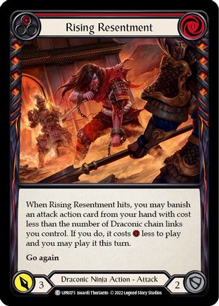 Rising Resentment (Red) (UPR075) Rainbow Foil - Uprising
