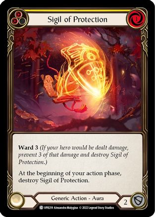 Sigil of Protection (Yellow) (UPR219) Rainbow Foil - Uprising