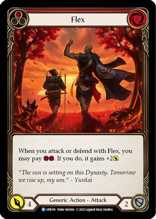 Flex (Red) (UPR191) Rainbow Foil - Uprising