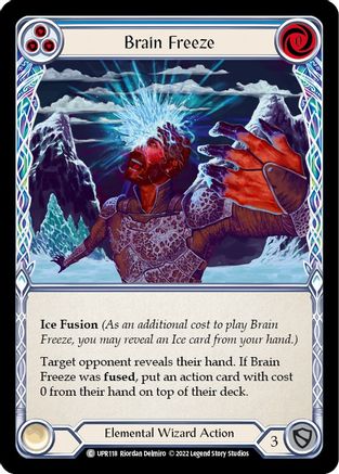 Brain Freeze (Blue) Rainbow Foil (UPR118) - Uprising | Silver Goblin