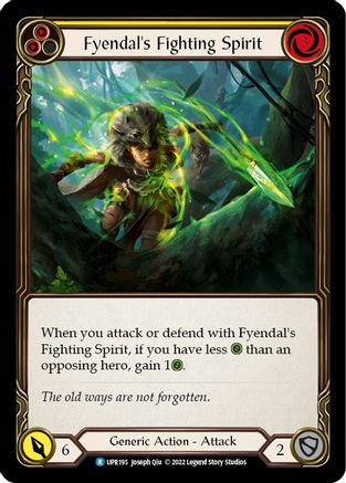 Fyendal's Fighting Spirit (Yellow) (UPR195) Rainbow Foil - Uprising
