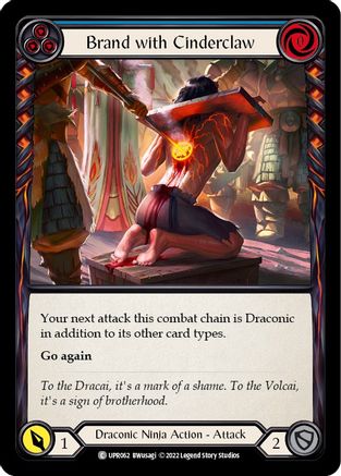 Brand with Cinderclaw (Blue) (UPR062) Rainbow Foil - Uprising