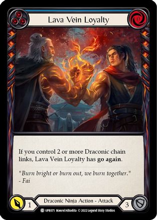 Lava Vein Loyalty (Blue) (UPR071) Rainbow Foil - Uprising