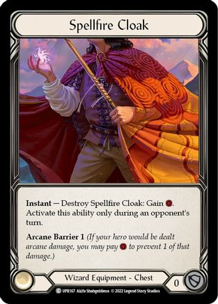 Spellfire Cloak (UPR167) Rainbow Foil - Uprising