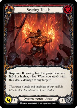 Searing Touch (UPR099) Rainbow Foil - Uprising