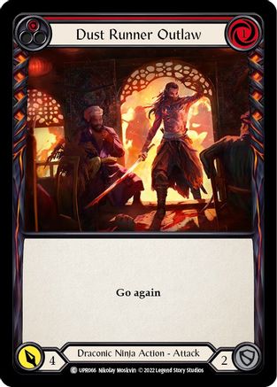 Dust Runner Outlaw (Red) (UPR066) Rainbow Foil - Uprising