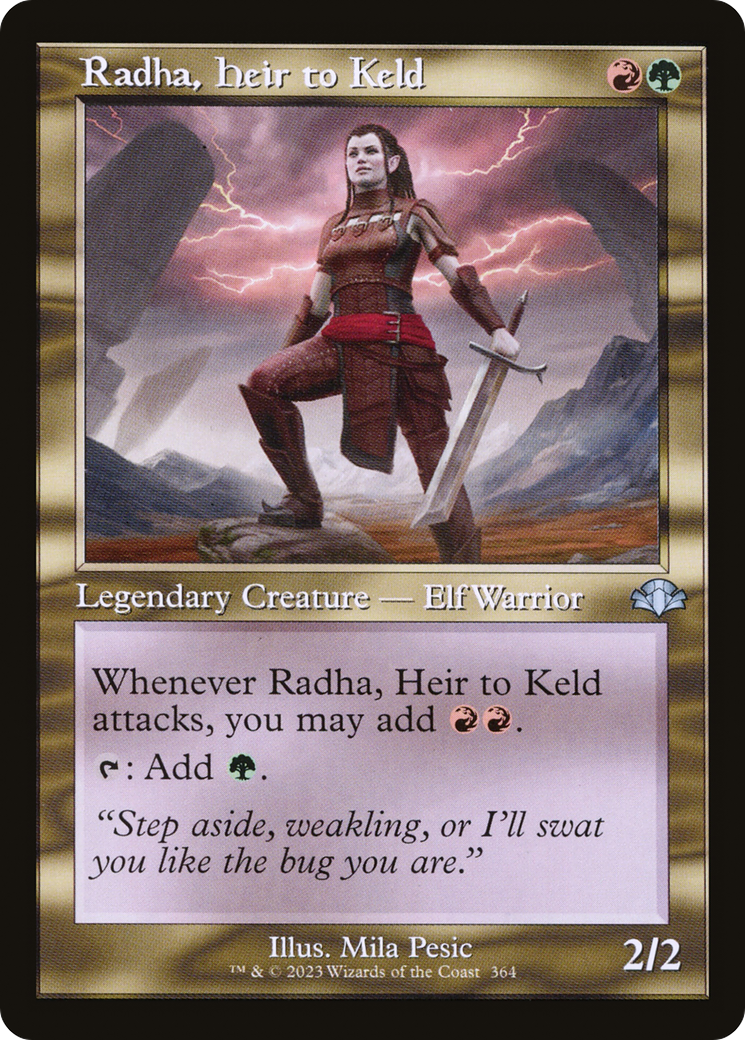Radha, Heir to Keld (Retro) [Dominaria Remastered] Foil