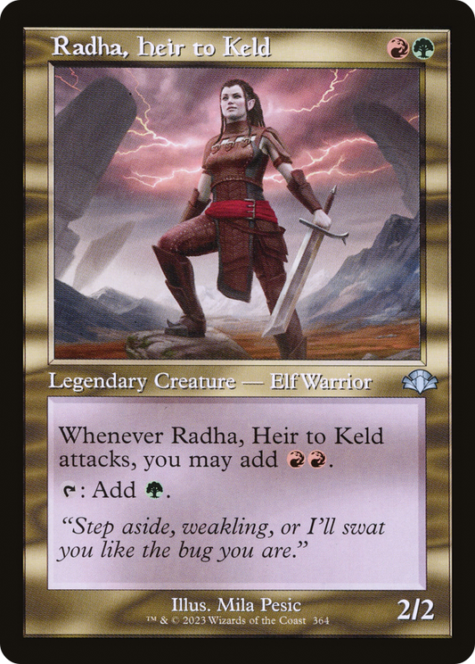 Radha, Heir to Keld (Retro) [Dominaria Remastered] Foil