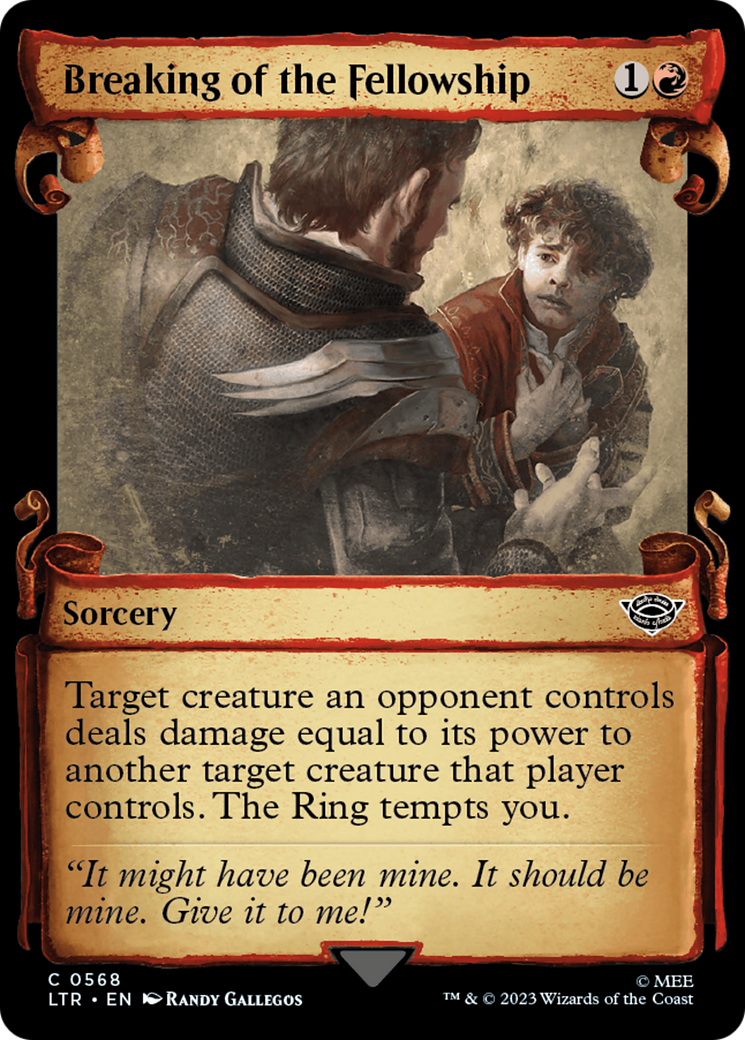 Breaking of the Fellowship (Showcase) (568) Foil - The Lord of the Rings: Tales of Middle-earth