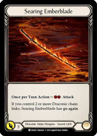 Searing Emberblade (FAI002) - Blitz Deck: Uprising - Fai