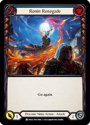 Ronin Renegade (Blue) (FAI023) - Blitz Deck: Uprising - Fai