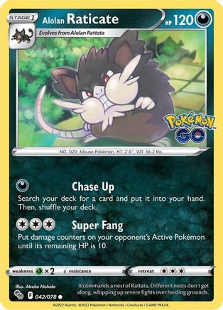 Alolan Raticate (042/078) [Pokémon GO] | Silver Goblin