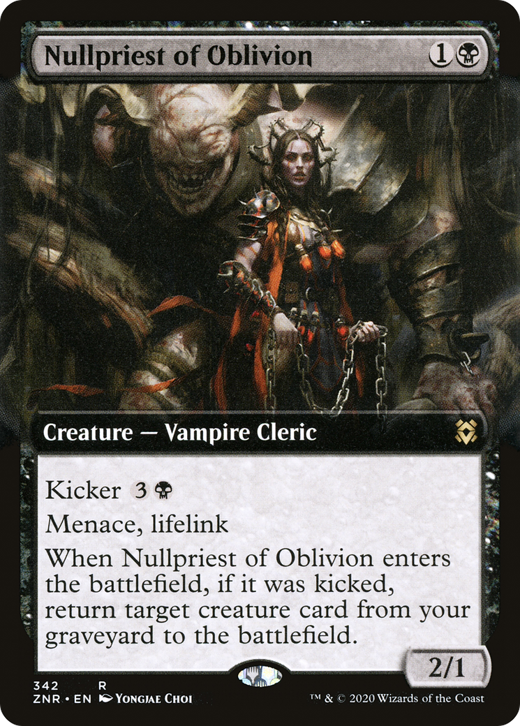 Nullpriest of Oblivion (Extended Art) (342) Foil - Zendikar Rising