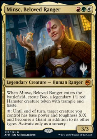 Minsc, Beloved Ranger (Promo Pack) [Dungeons & Dragons: Adventures in the Forgotten Realms Promos] | Silver Goblin