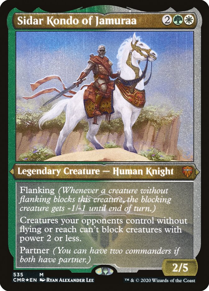 Sidar Kondo of Jamuraa (Etched) [Commander Legends] | Silver Goblin