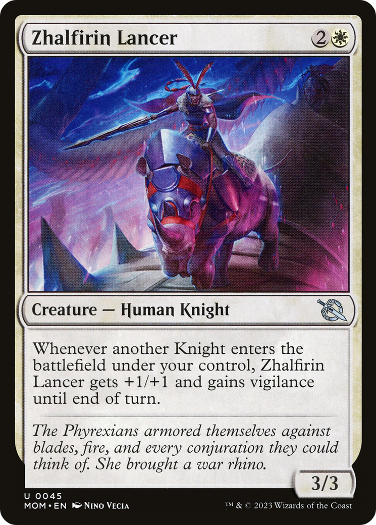 Zhalfirin Lancer (045) Foil - March of the Machine