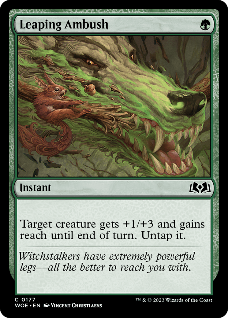 Leaping Ambush (177) Foil - Wilds of Eldraine