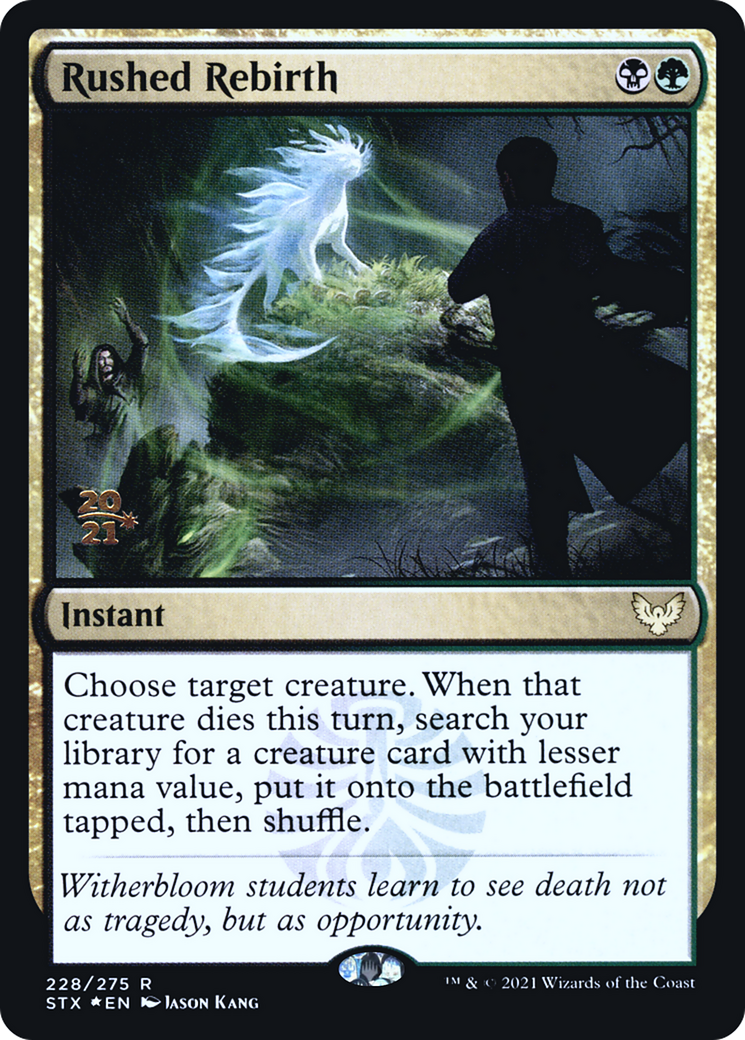 Rushed Rebirth (228) Foil - Strixhaven: School of Mages Promos