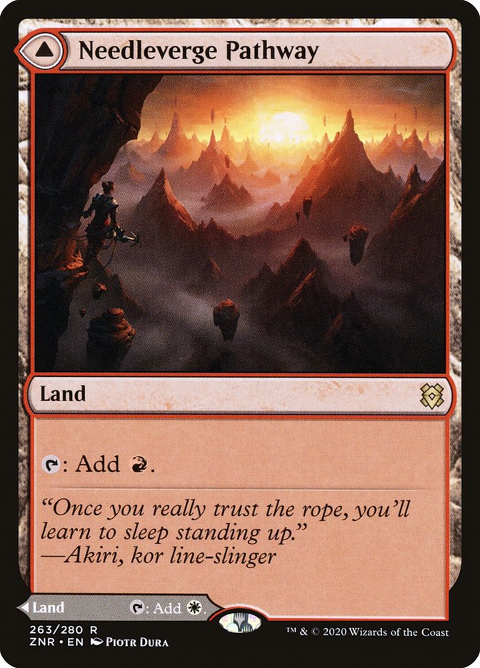 Needleverge Pathway (263) Foil - Zendikar Rising