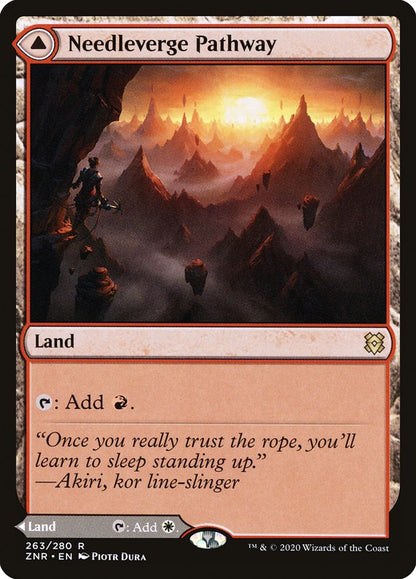 Needleverge Pathway (263) Foil - Zendikar Rising