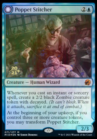 Poppet Stitcher // Poppet Factory (71s) Foil - Innistrad: Midnight Hunt Promos