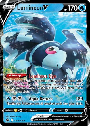 Lumineon V - SWSH250 (SWSH250) Holofoil - SWSH Sword & Shield Promo Cards