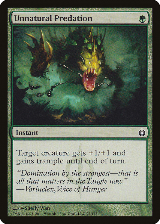 Unnatural Predation [Mirrodin Besieged] Foil