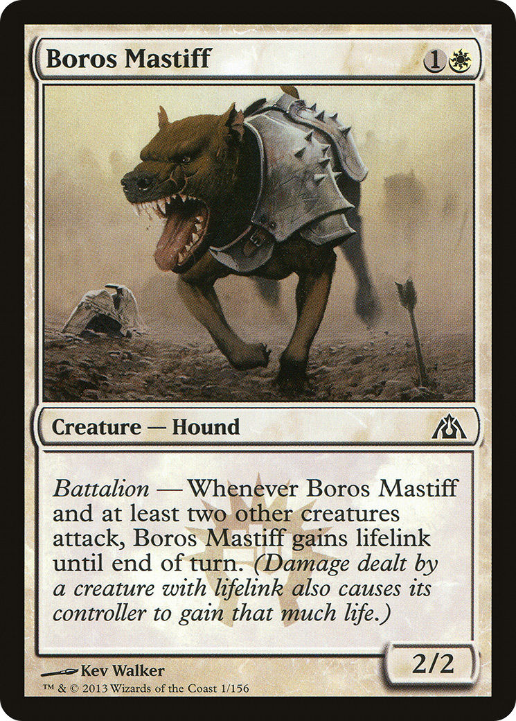Boros Mastiff (001) Foil - Dragon's Maze