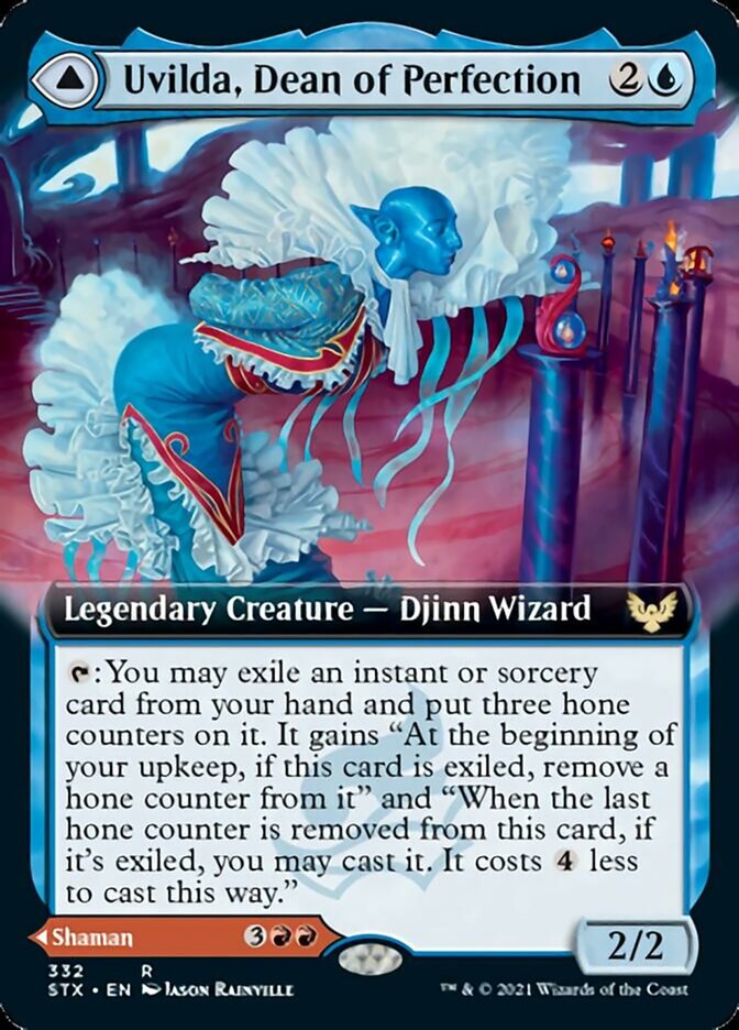 Uvilda, Dean of Perfection (Extended Art) (332) Foil - Strixhaven: School of Mages