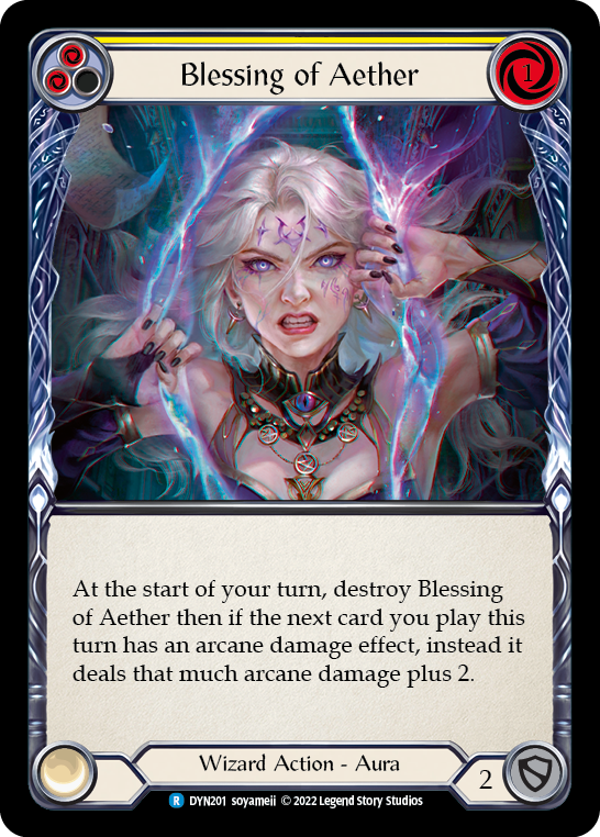 Blessing of Aether (Yellow) [DYN201] (Dynasty) | Silver Goblin