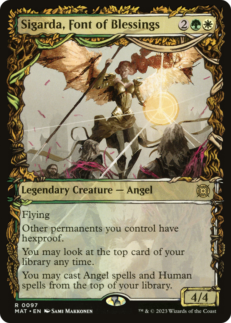 Sigarda, Font of Blessings (Showcase) (097) Foil - March of the Machine: The Aftermath