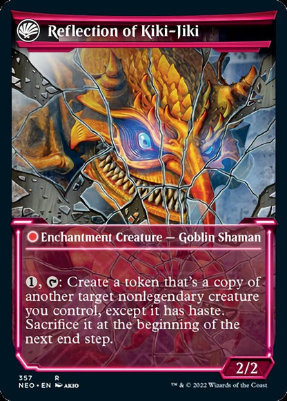 Fable of the Mirror-Breaker // Reflection of Kiki-Jiki (Showcase) (357) Foil - Kamigawa: Neon Dynasty