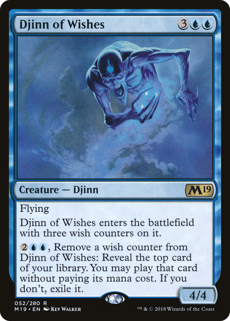 Djinn of Wishes (052) Foil - Core Set 2019