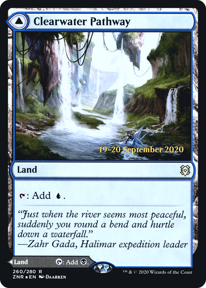 Clearwater Pathway // Murkwater Pathway (260s) Foil - Zendikar Rising Promos