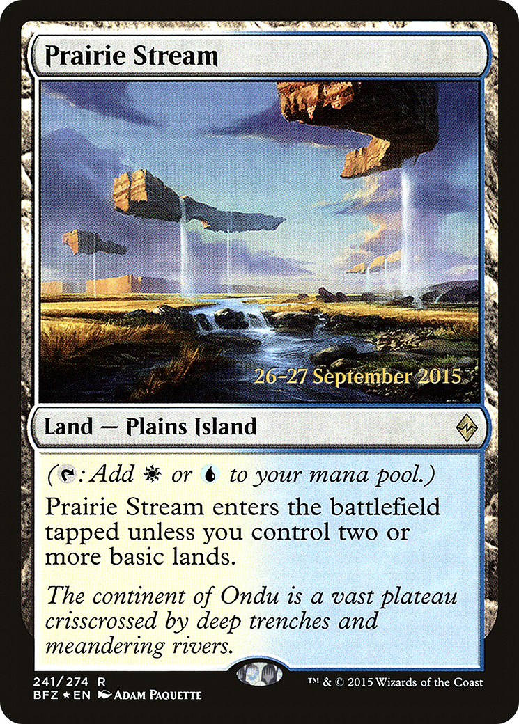 Prairie Stream (241) Foil - Battle for Zendikar Promos