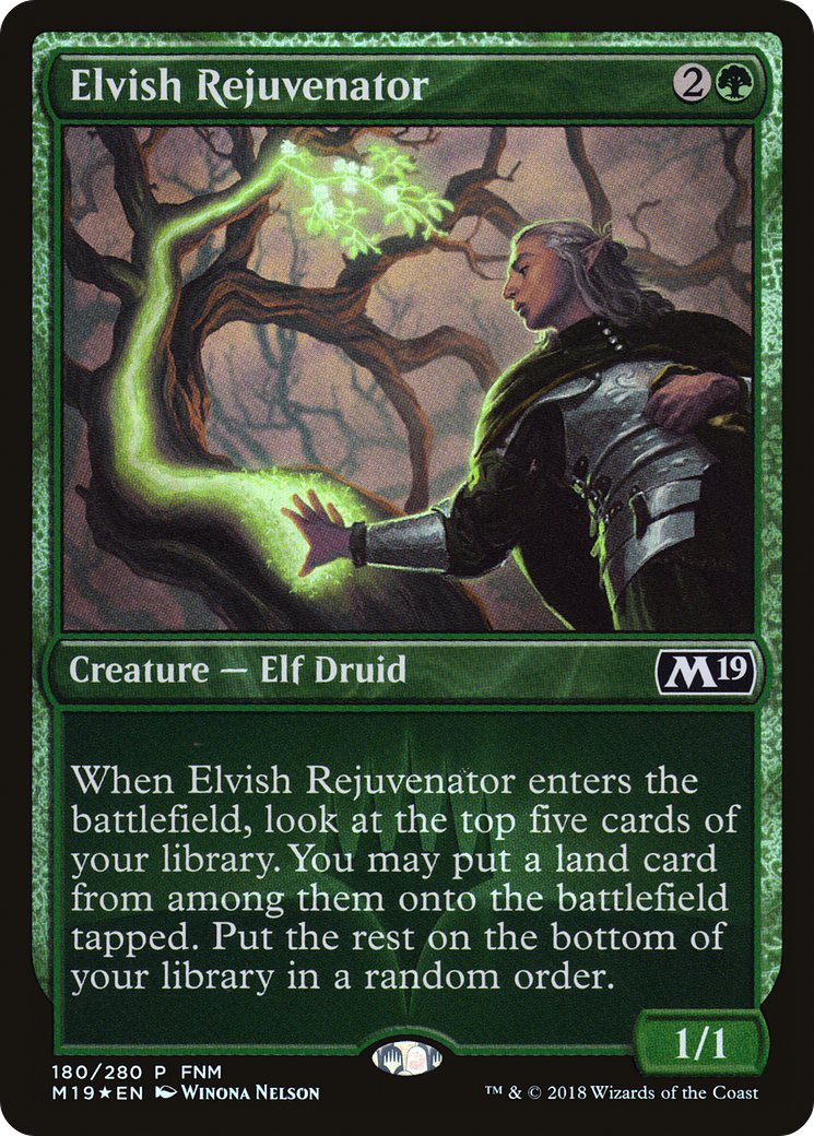 Elvish Rejuvenator (FNM) [Core Set 2019 Promos] | Silver Goblin