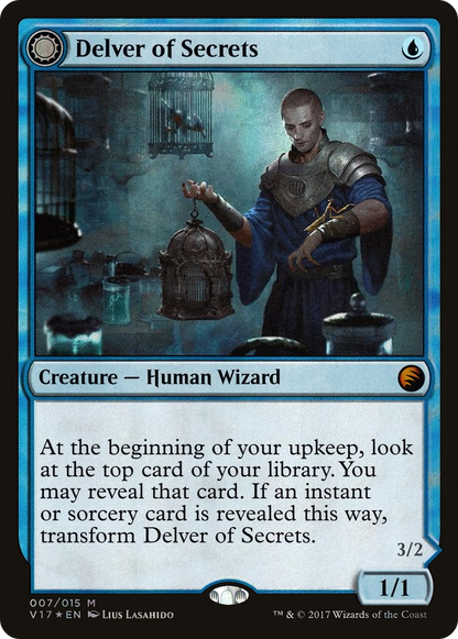 Delver of Secrets // Insectile Aberration (007) Foil - From the Vault: Transform