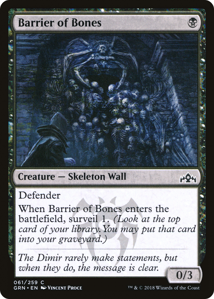 Barrier of Bones (061) Foil - Guilds of Ravnica