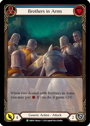 Brothers in Arms (Blue) (FAB093) Rainbow Foil - FaB Promos