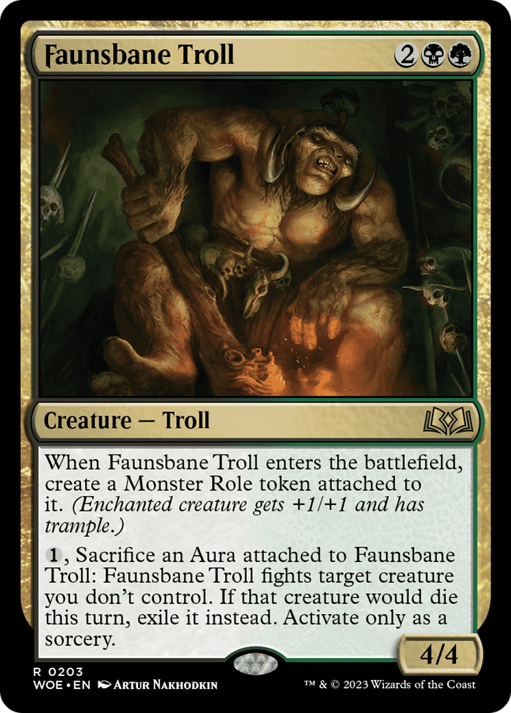 Faunsbane Troll [Wilds of Eldraine] | Silver Goblin