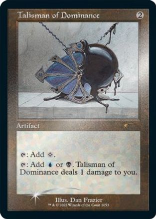 Talisman of Dominance (Retro Frame) (Foil Etched) (1053) Foil - Secret Lair Drop Series