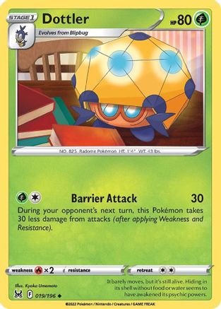 Dottler (19) Reverse Holofoil - SWSH11 Lost Origin
