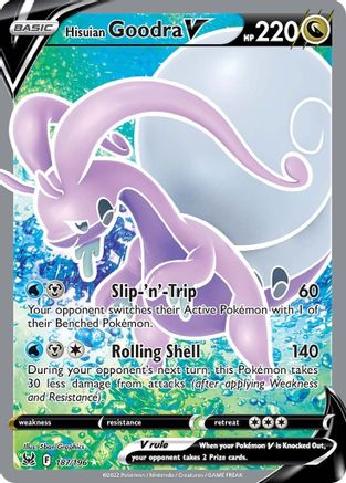 Hisuian Goodra V (Full Art) (187) Holofoil - SWSH11 Lost Origin
