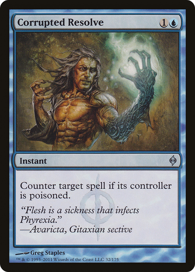 Corrupted Resolve (032) Foil - New Phyrexia