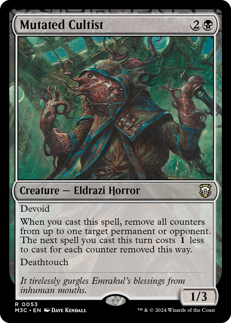 Mutated Cultist (Ripple Foil) [Modern Horizons 3 Commander] | Silver Goblin