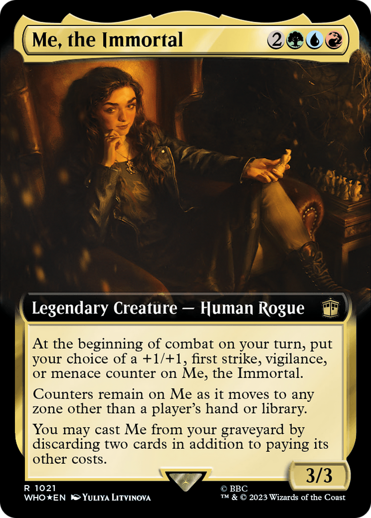 Me, the Immortal (Extended Art) (1021) Foil - Doctor Who