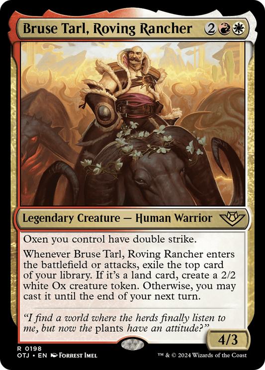 Bruse Tarl, Roving Rancher (198) Foil - Outlaws of Thunder Junction